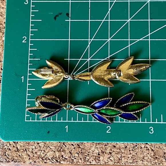 Enamel vintage earrings - Picture 7 of 7